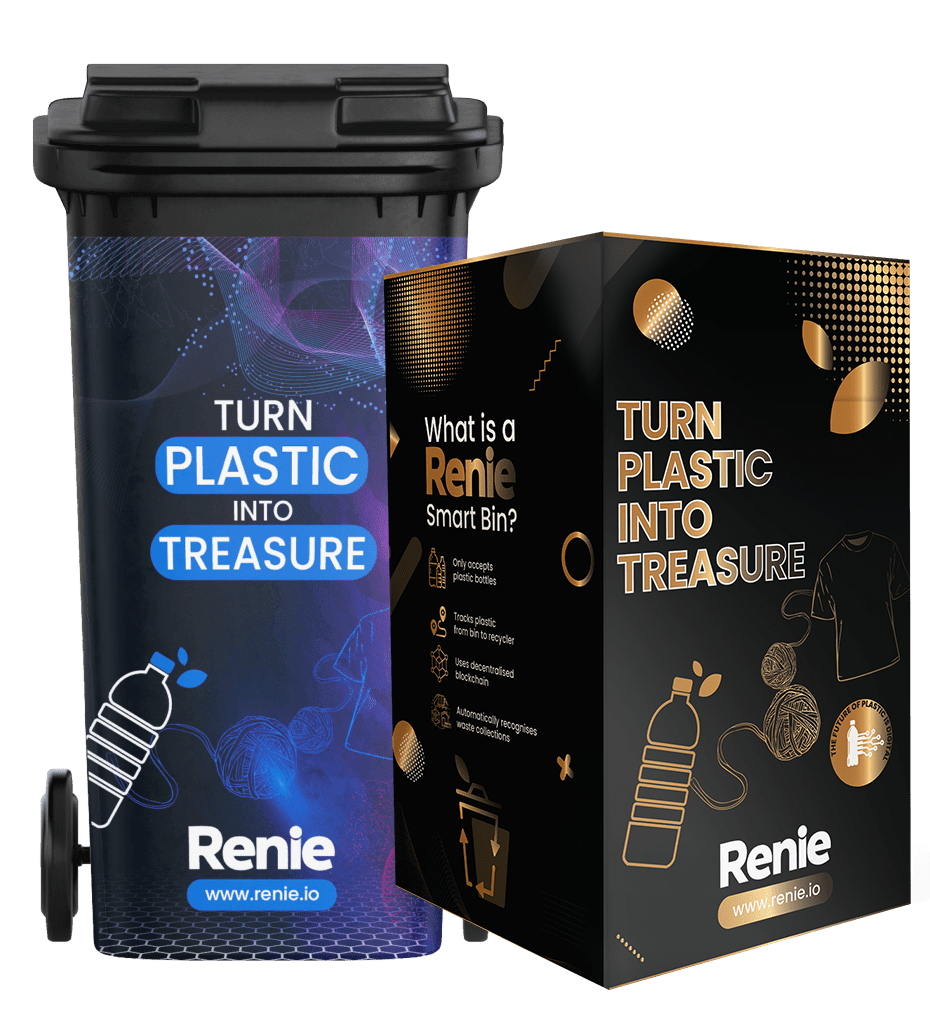 Recycle & earn with Renie smart bins - monetised recycling